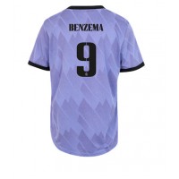 Fotbalové Dres Real Madrid Karim Benzema #9 Dámské Venkovní 2022-23 Krátký Rukáv